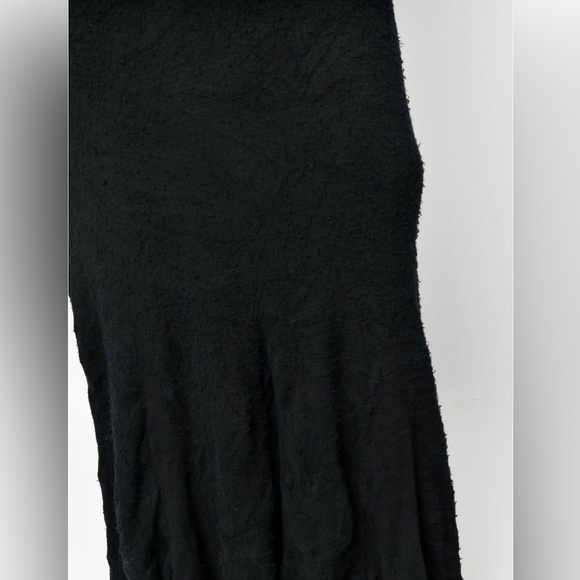 BALENCIAGA Distressed cotton-blend turtleneck long sleeve black maxi dress - Picture 5 of 15